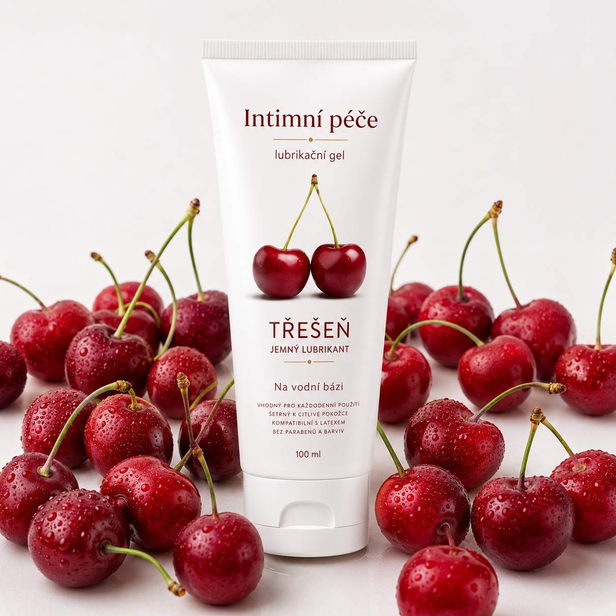 Třešňový lubrikační gel na vodní bázi (100 ml)